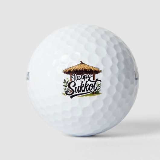 Balles De Golf Joyeuse fête juive Sukkot Hanoukka (Devant)