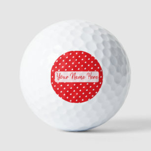 Balles De Golf Joyeuse Saint-Valentin Moderne Motif d'Amour