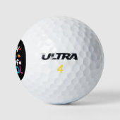 Balles De Golf Joyeux 100e jour d'école Enseignant Élève (Logo)