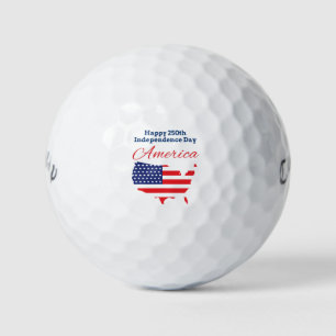 Balles De Golf Joyeux 250e anniversaire de l'Indépendance Amériqu