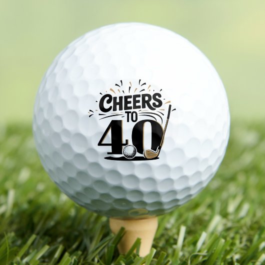 Balles De Golf Joyeux 40e Anniversaire