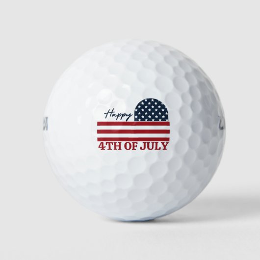 Balles De Golf Joyeux 4 juillet (Devant)