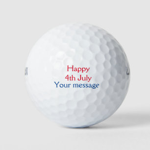 Balles De Golf Joyeux 4 juillet jour de l'indépendance ajoutez no