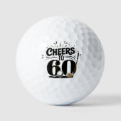Balles De Golf Joyeux 60e Anniversaire (Recto)