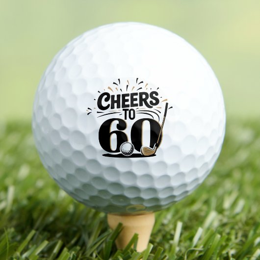 Balles De Golf Joyeux 60e Anniversaire