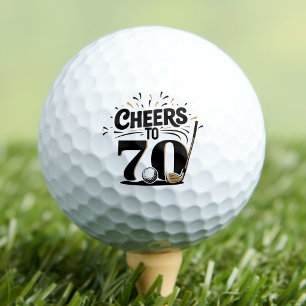 Balles De Golf Joyeux 70e Anniversaire