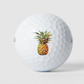 Balles De Golf Joyeux ananas tropical (Devant)