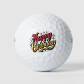 Balles De Golf Joyeux anniversaire (Devant)