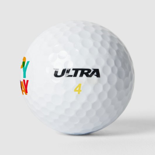 Balles De Golf Joyeux anniversaire (Logo)