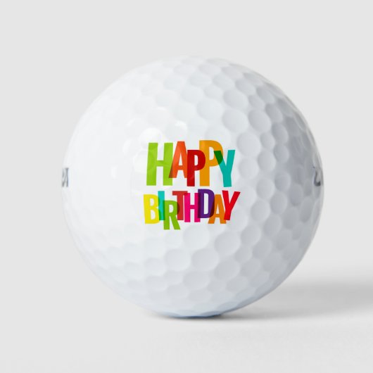 Balles De Golf Joyeux anniversaire (Devant)