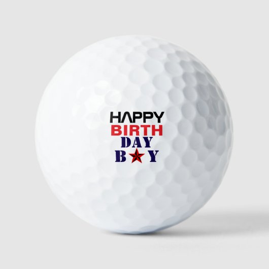 Balles De Golf Joyeux anniversaire BoY (Recto)