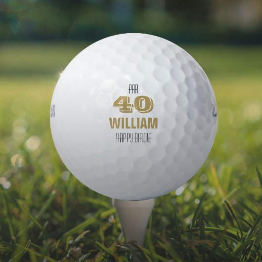 Balles De Golf Joyeux anniversaire de Golfer sur mesure