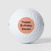 Balles De Golf Joyeux Anniversaire Nom personnalisé (Devant)
