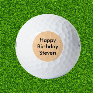 Balles De Golf Joyeux Anniversaire Nom personnalisé