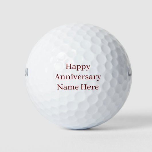 Balles De Golf Joyeux anniversaire personnalisé (Devant)