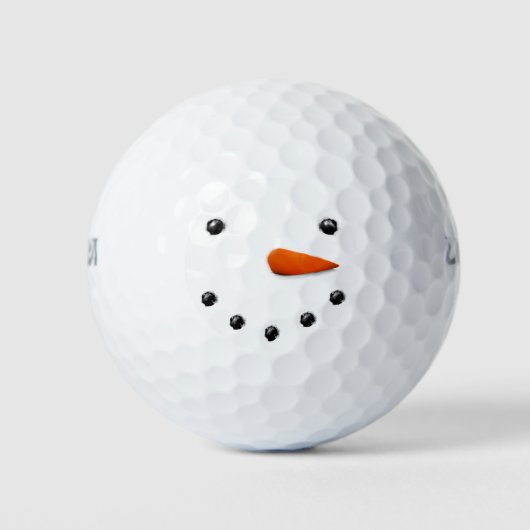 Balles De Golf Joyeux bonhomme de neige (Devant)