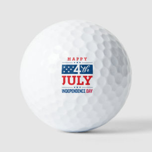 Balles De Golf Joyeux Jour de l'Indépendance 4 juillet