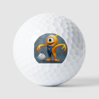 Balles De Golf "Joyeux Monstrueux et ami fantôme"
