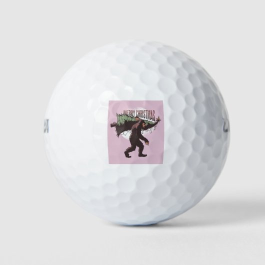 Balles De Golf Joyeux Noël Bigfoot (Devant)