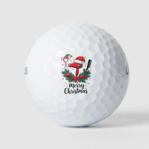 Balles De Golf Joyeux Noël Coiffeur Coiffeuse Noël Cheveux