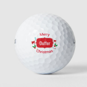 Balles De Golf Joyeux Noël Duffer Funny Golf Balls