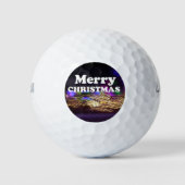 Balles De Golf Joyeux Noël et bonnes voeux de Nouvel An (Devant)