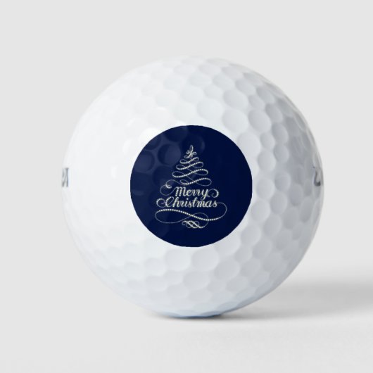 Balles De Golf Joyeux Noël Étincelle (Devant)