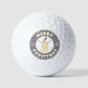 Balles De Golf Joyeux Noël heureux bonhomme de neige célèbre styl