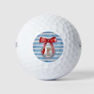 Balles De Golf Joyeux Noël Hilton Head Island Ours Ornement