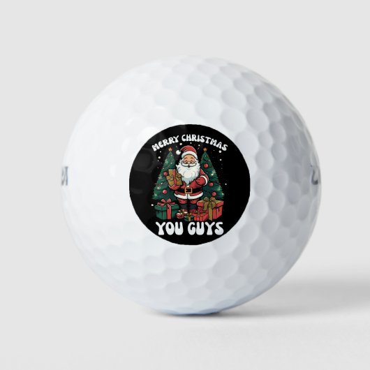 Balles De Golf Joyeux Noël, les gars du Père Noël (Devant)