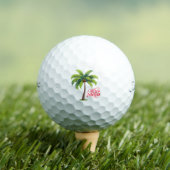 Balles De Golf Joyeux Noël Palmier (T-shirt Insitu)