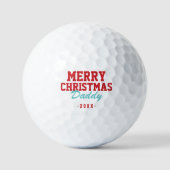 Balles De Golf Joyeux Noël Papa Golf Balls (Recto)