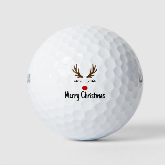 Balles De Golf Joyeux Noël Renne (Devant)
