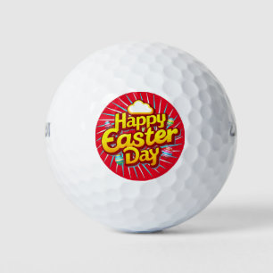 Balles De Golf Joyeux Pâques 2024 : OEufs et cadeaux festifs