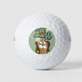 Balles De Golf Joyeux St. Patrick's Day Golf Ball Dog (Devant)