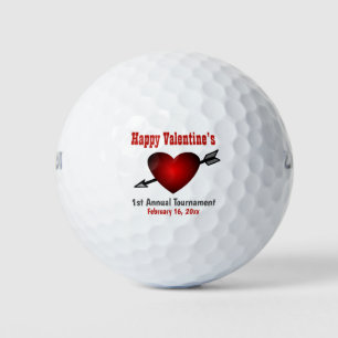 Balles De Golf Joyeux Valentines Day Heart Golf Tournoi