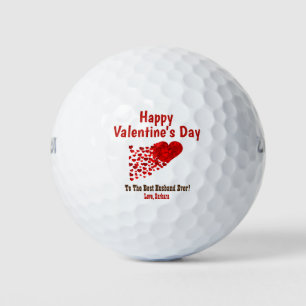 Balles De Golf Joyeux Valentines Day Meilleur Mari Jamais Coeurs 