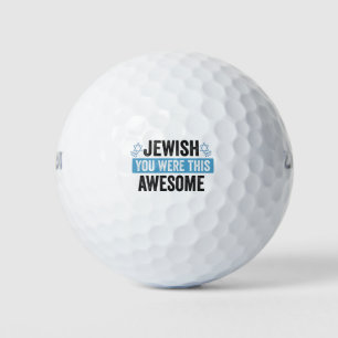 Balles De Golf Juif Tu Étais Ce Génial Drôle Cadeau Hanoukka