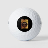 Balles De Golf Junetdix Melanin Black Girl La plus puissante (Devant)