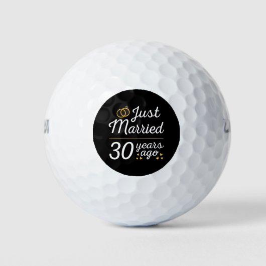 Balles De Golf Just Married 30 Years Ago II (Devant)