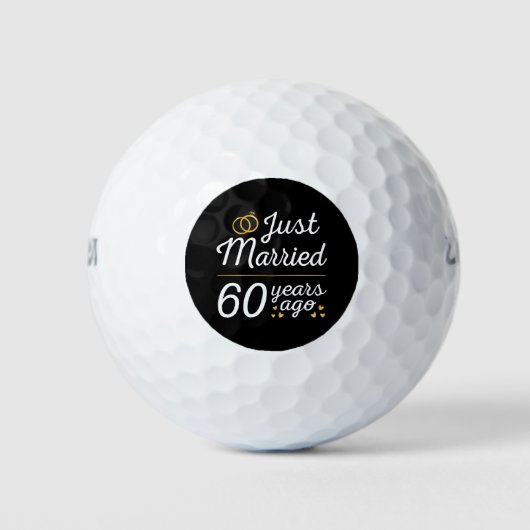 Balles De Golf Just Married 60 Years Ago II (Devant)