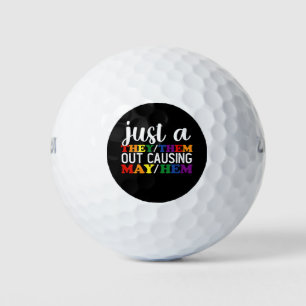 Balles De Golf Juste Comme Ils Sortent Causant Puissent-Eux