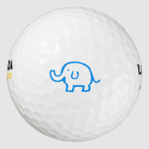 Balles De Golf Juste un Blue Elephant Golf Ball