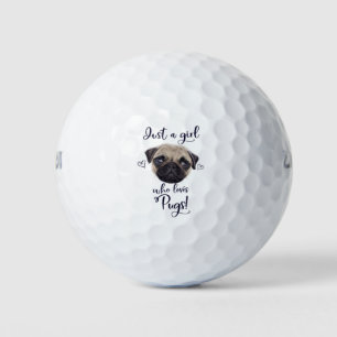 Balles De Golf Juste une fille qui aime les Carlins