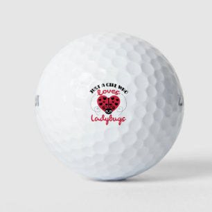 Balles De Golf Juste Une Fille Qui Aime Les Ladybugs