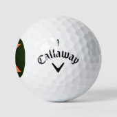 Balles De Golf K Monogramme superposé sur le drapeau irlandais cw (Logo)