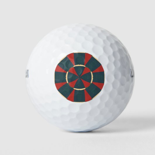 Balles De Golf Kaléidoscope mandalaïque (Devant)