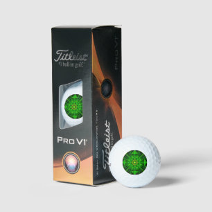 Balles De Golf Kaleidoscope Vert Viridescente