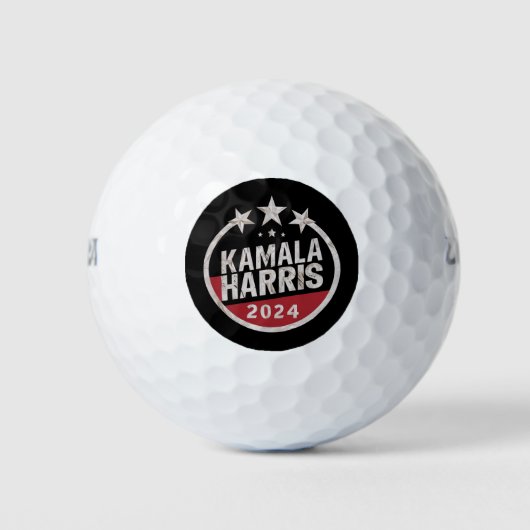 Balles De Golf Kamala Harris 2024 Pour Les Élections Rétro Du Pré (Devant)