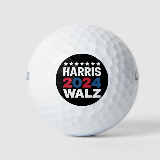 Balles De Golf Kamala Harris Walz, Présidente Vice-Présidente (Devant)
